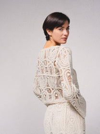 Giacca crochet in cotone