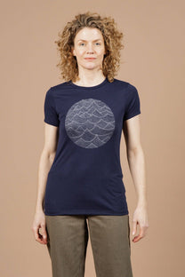 T-shirt donna Waves blu navy