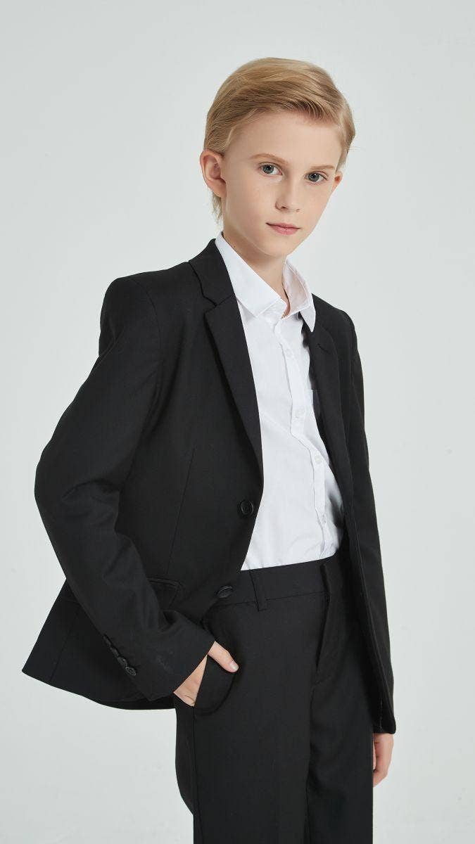 Completo elegante nero bambino in due pezzi