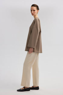 Camicia asimmetrica con bottoni