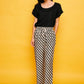 Pantaloni Conil a gamba dritta con vita elastica e coulisse