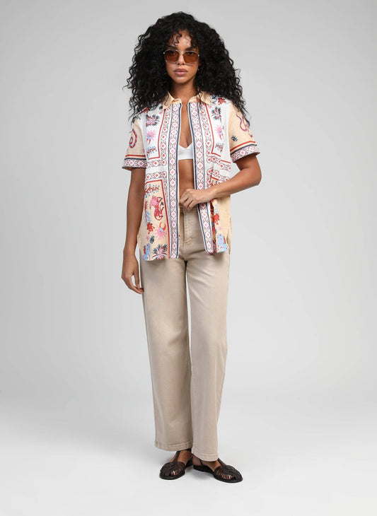 Camicia Lovegood color pesca