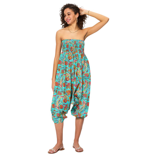 Pantaloni Sarouel Harem Estivi 3 in 1 in Cotone