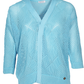 Cardigan in rete traforata in cotone