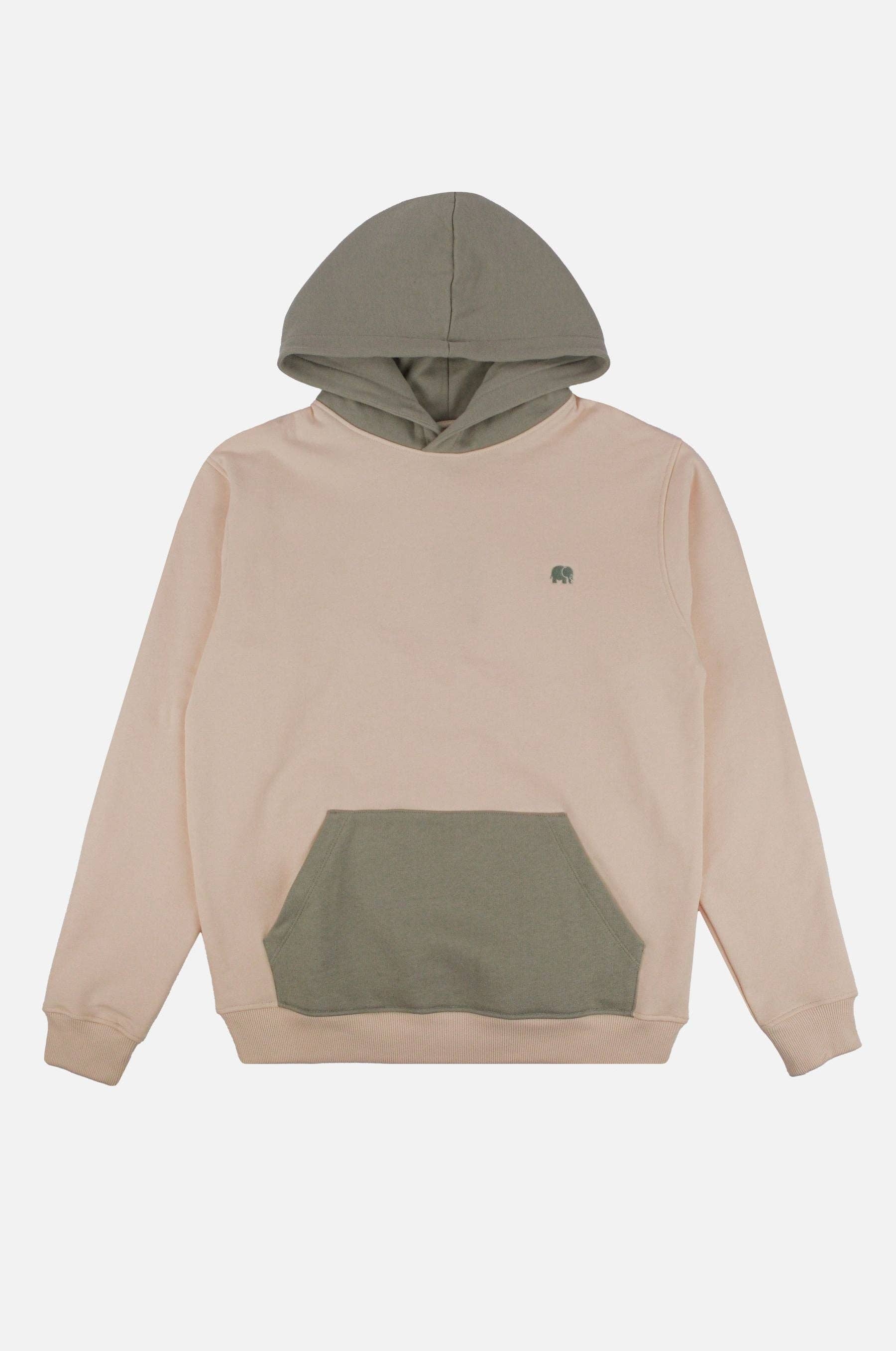 Felpa con cappuccio color block Pale Glow
