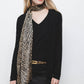 Cardigan in Maglia Rasata con Scollo a V