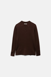 Polo basic a maniche lunghe