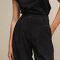 Pantaloni sartoriali donna a vita alta con pieghe