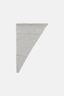 Sciarpa triangolare in maglia pointelle