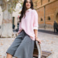 Maglione oversize in maglia soffice a maniche corte