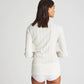 Maglia Thyra a manica lunga in cotone biologico Off White