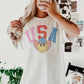 T-shirt oversize con grafica USA