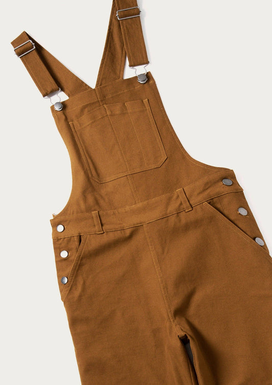 Tuta Utility Tobin in Tela Marrone