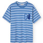 T-shirt a righe in cotone biologico