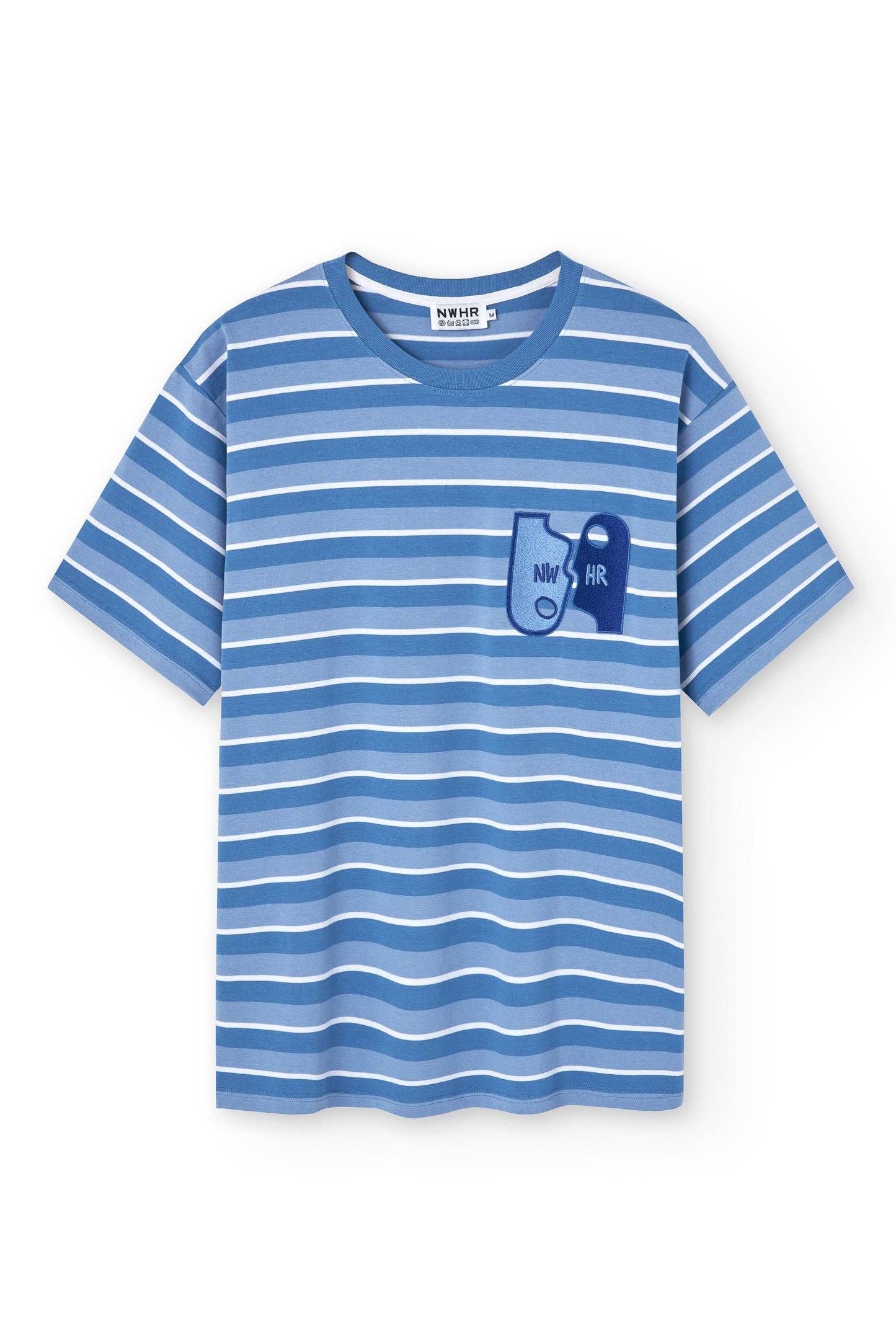 T-shirt a righe in cotone biologico