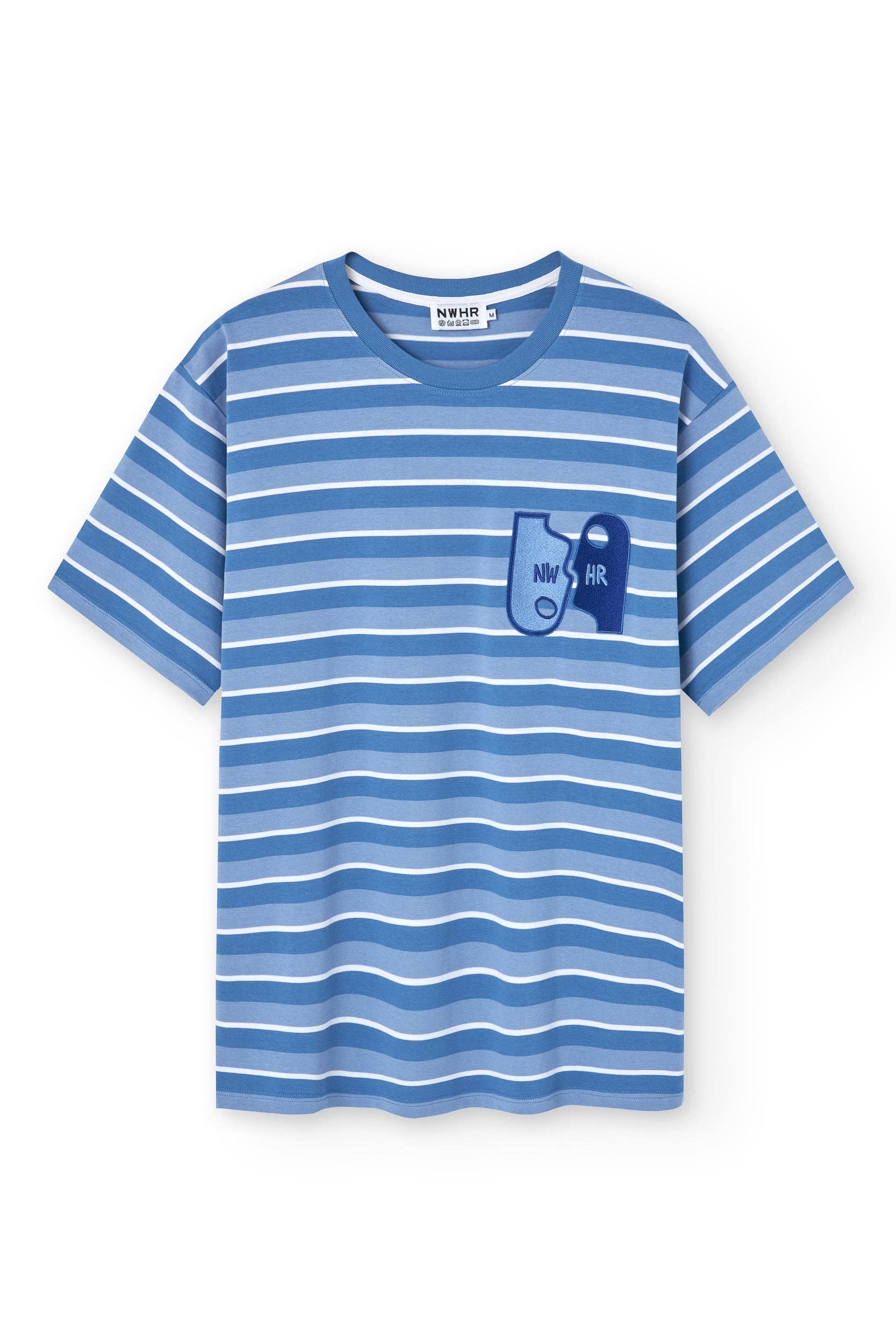 T-shirt a righe in cotone biologico