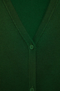 Cardigan-cappotto in maglia liscia con cintura
