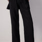 Set tunica e pantaloni in cupro