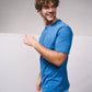 T-shirt basic in cotone con logo ricamato