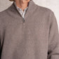 Maglione uomo in maglia con zip al collo