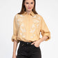 Camicia Symonet beige ricamata