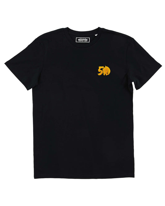 T-shirt ricamata 50th Goldrake in cotone biologico