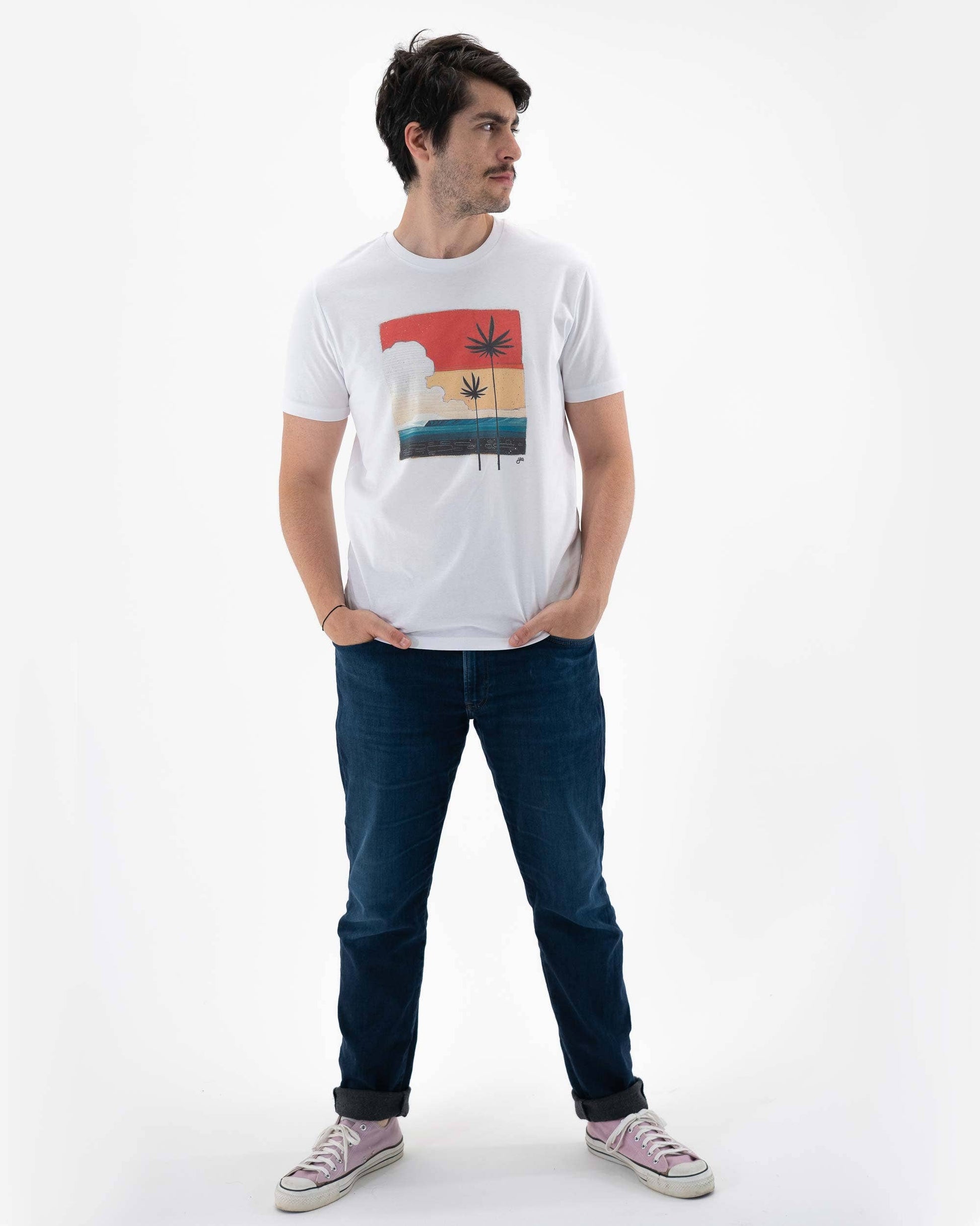T-shirt unisex estiva Secret Spot con grafica