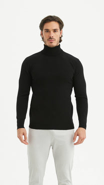 Maglione uomo in maglia tinta unita