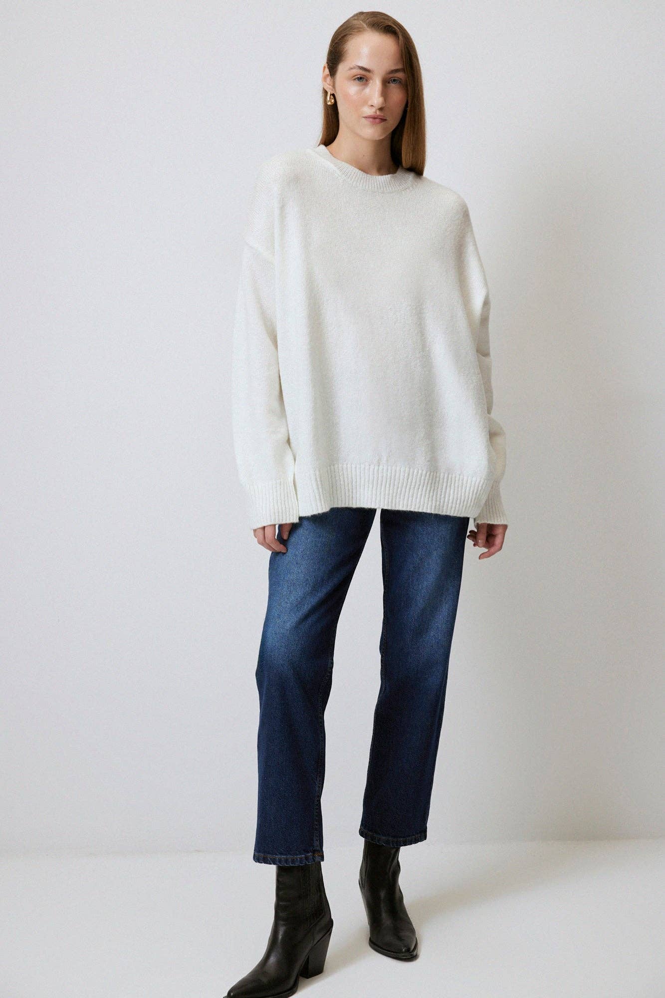 Maglione oversize tinta unita