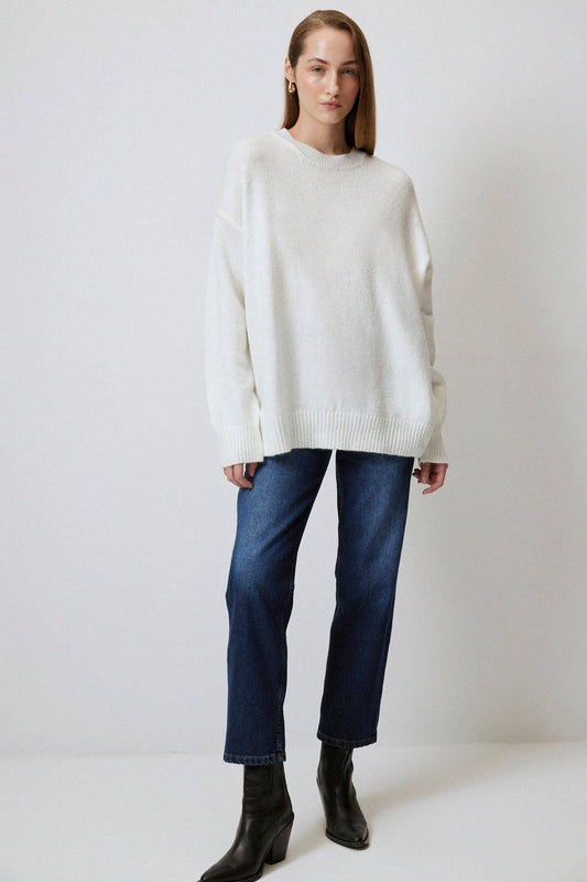 Maglione oversize tinta unita