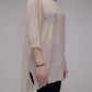 Pullover oversize con scollo a barca in maglia leggera