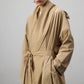 Trench cappotto con collo a scialle