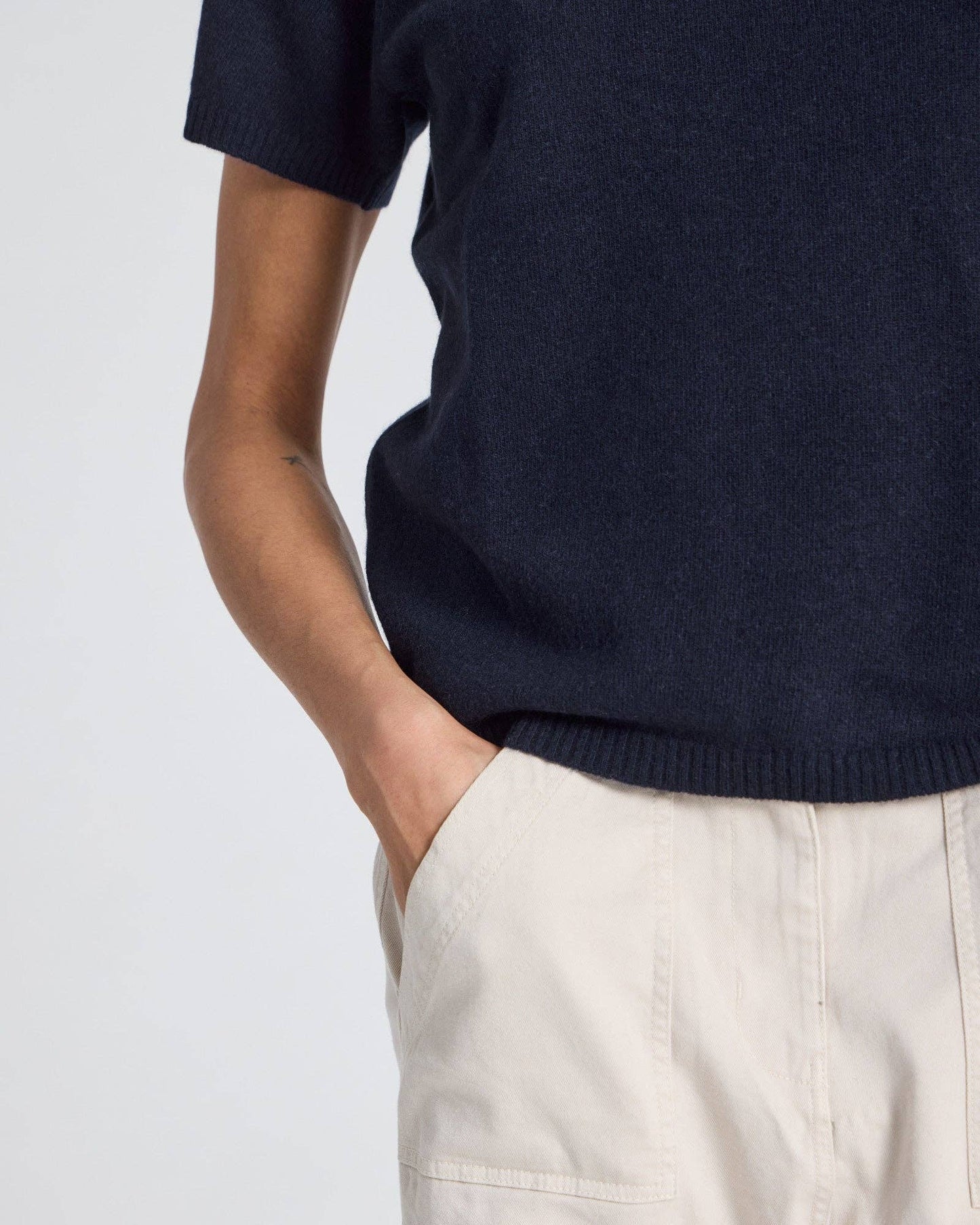 Maglietta in cashmere Ellia blu navy