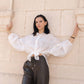 Camicia trasparente con nodo