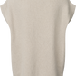 Gilet oversize in lana d’agnello con bottoni e scollo a V