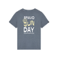 T-shirt Bravo in cotone organico con stampa effetto vintage