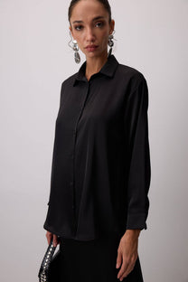 Camicia essenziale in raso