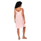 Abito estivo corto boho in cotone rosa