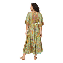 Abito estivo lungo boho con maniche a tre quarti