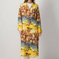 Kimono lungo in viscosa tie-dye boho