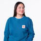Felpa unisex Billyclub blu navy in cotone biologico