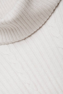 Maglione a maglia strutturata con collo alto
