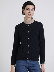 Cardigan in maglia con tasche