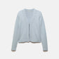 Giacca cardigan in maglia con pietre decorative