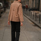 Pantaloni neri in twill di cotone a gamba dritta