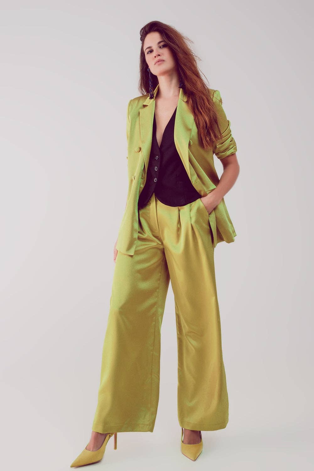 Blazer doppiopetto in poliestere SMF