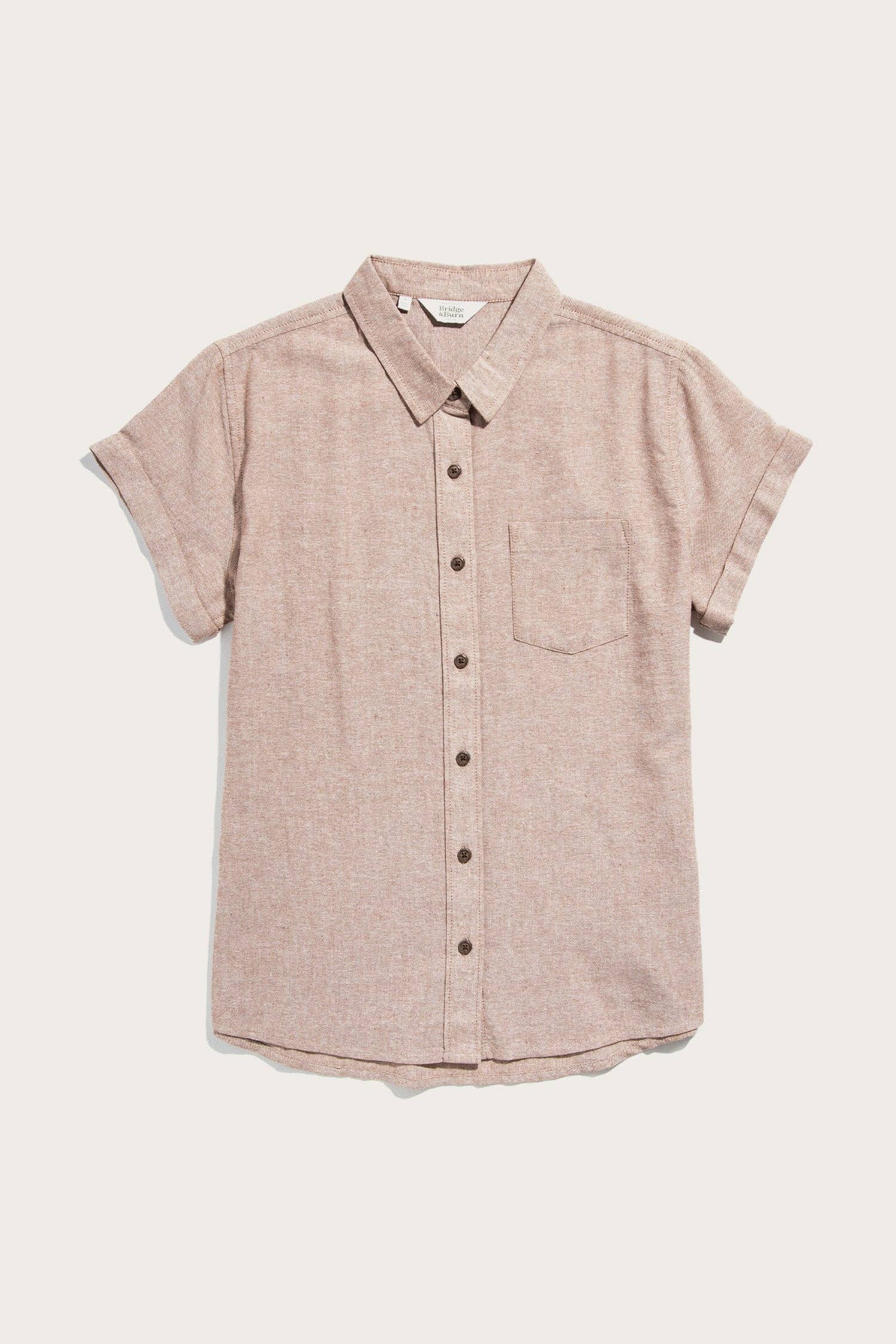 Camicia Bea in chambray ruggine
