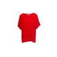 Maglia traforata in cotone a manica corta