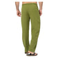 Pantaloni lunghi estivi da uomo in lino