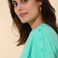 T-shirt TIA in cotone con bottoni sulla spalla sinistra